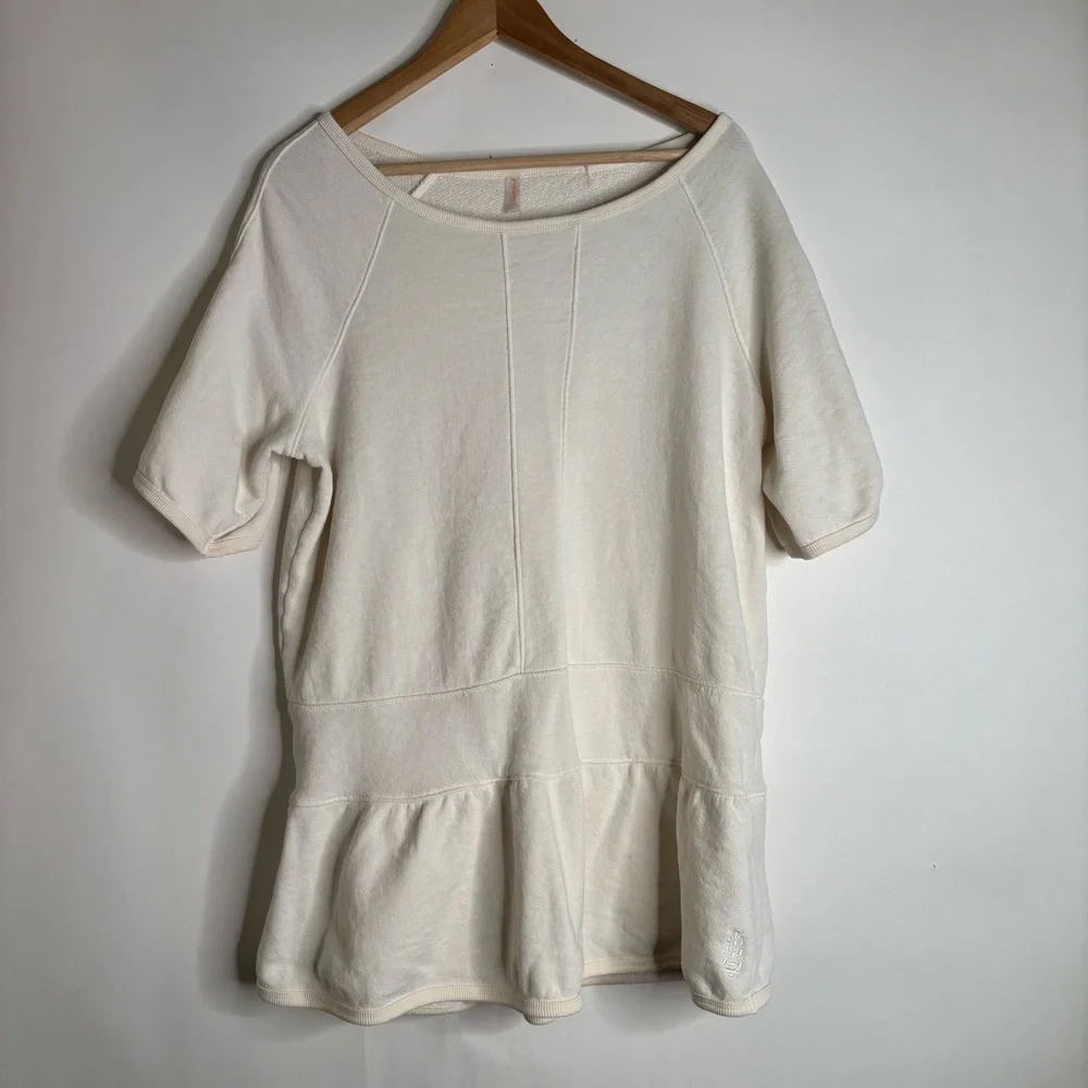 FREE PEOPLE FP Movement Elements Set Ivory Top only size Medium - Picture 3 of 10